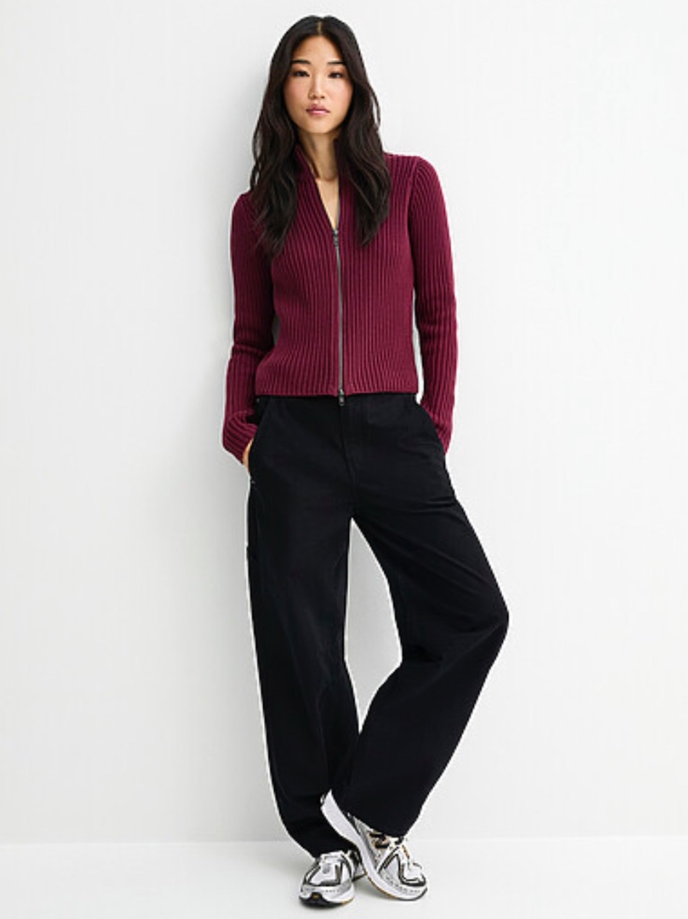 twik Canvas barrel-leg pant